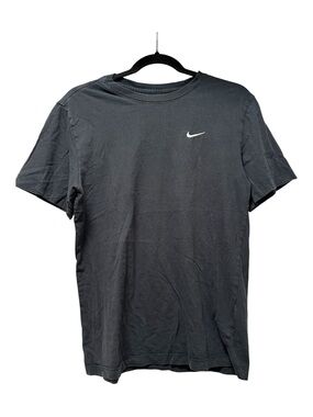 Nike Black Short Sleeve Crew T-Shirt with White Swoosh